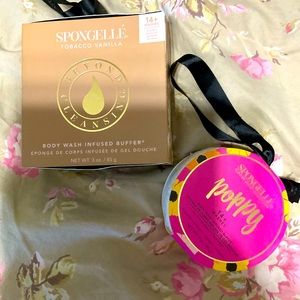 COPY - Spongelle soap Shower sponges set of 2 Poppy & Tobacco Vanilla